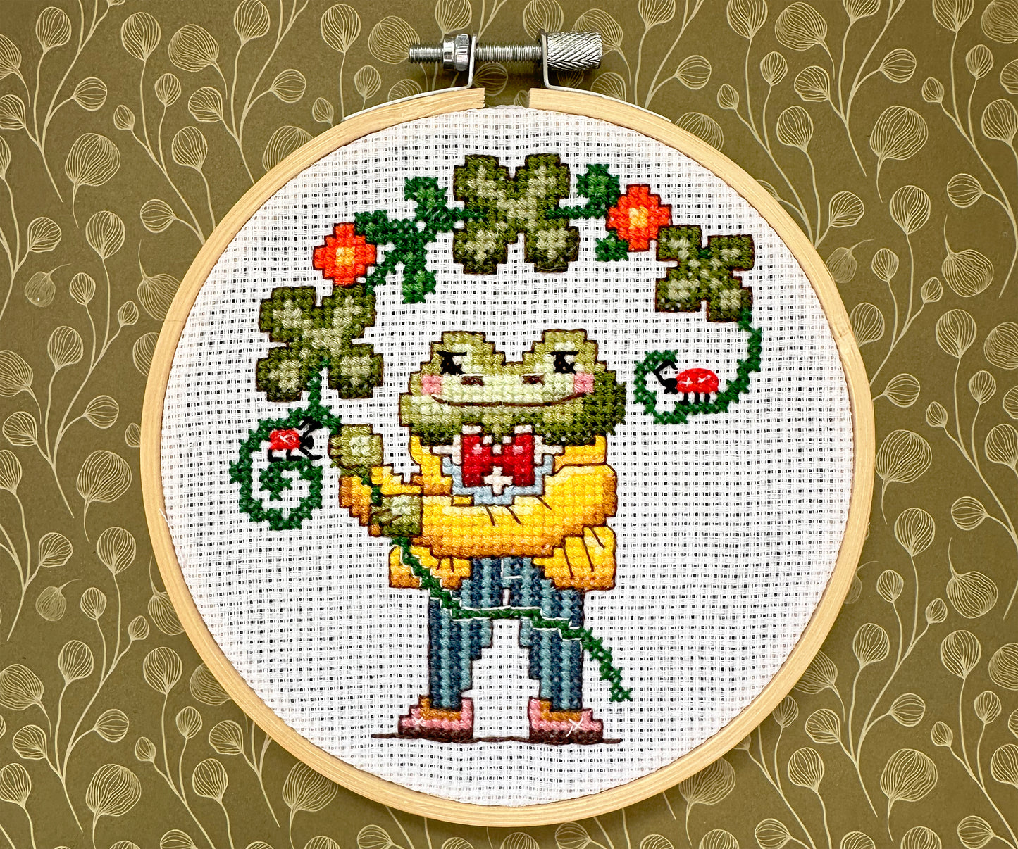 Mister Frog Cross Stitch PDF pattern
