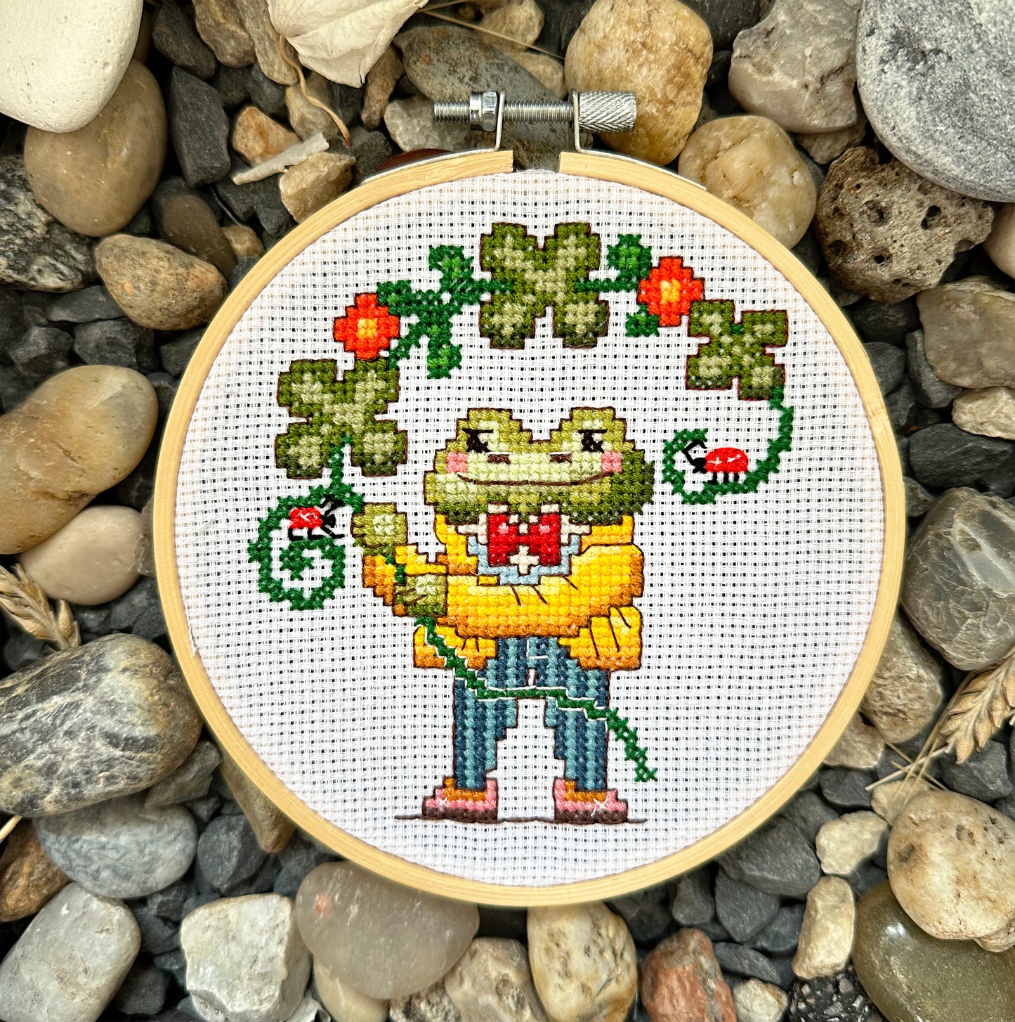 Mister Frog Cross Stitch PDF pattern