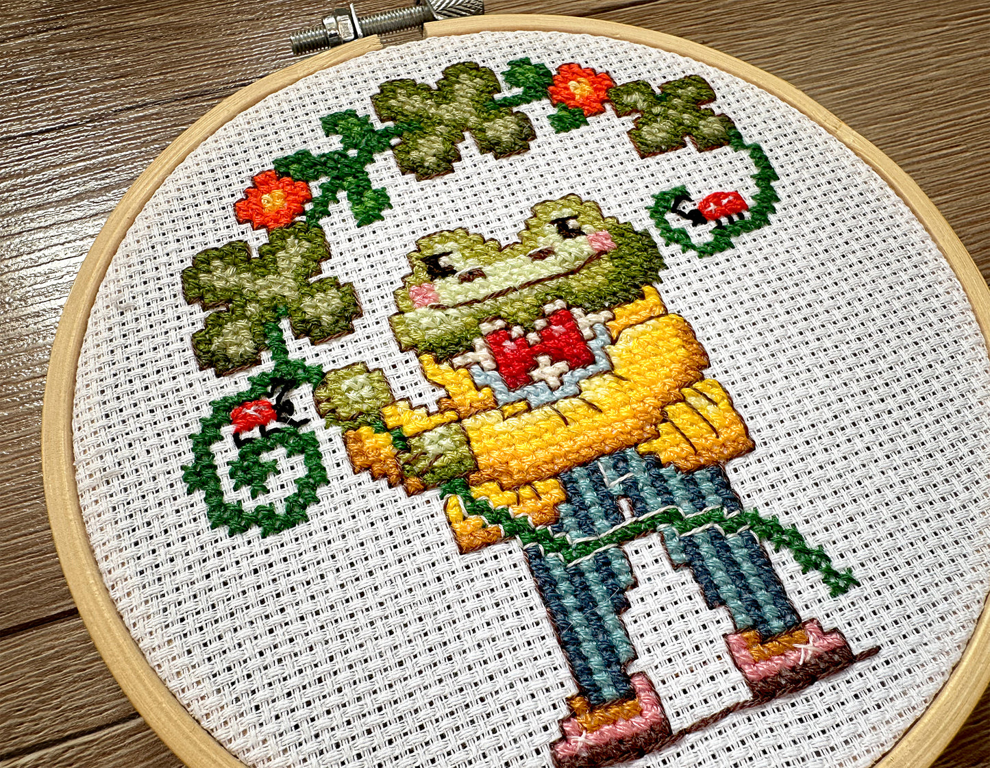 Mister Frog Cross Stitch PDF pattern