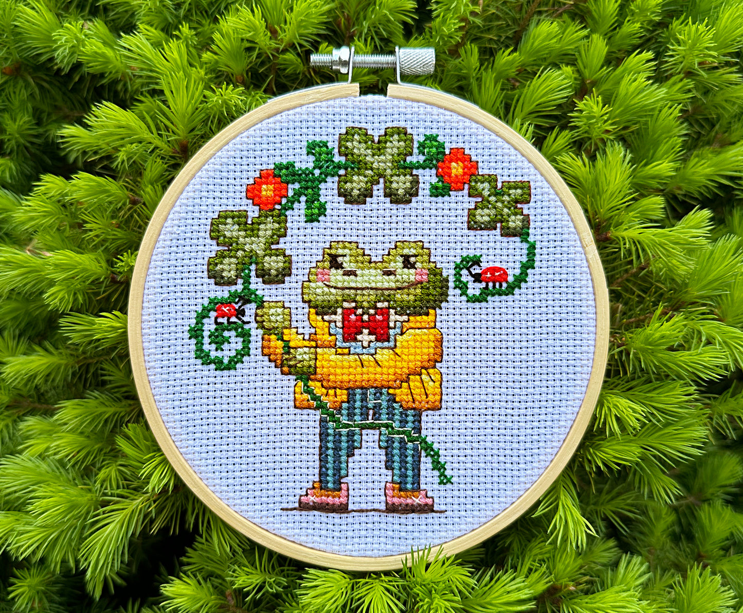 Mister Frog Cross Stitch PDF pattern