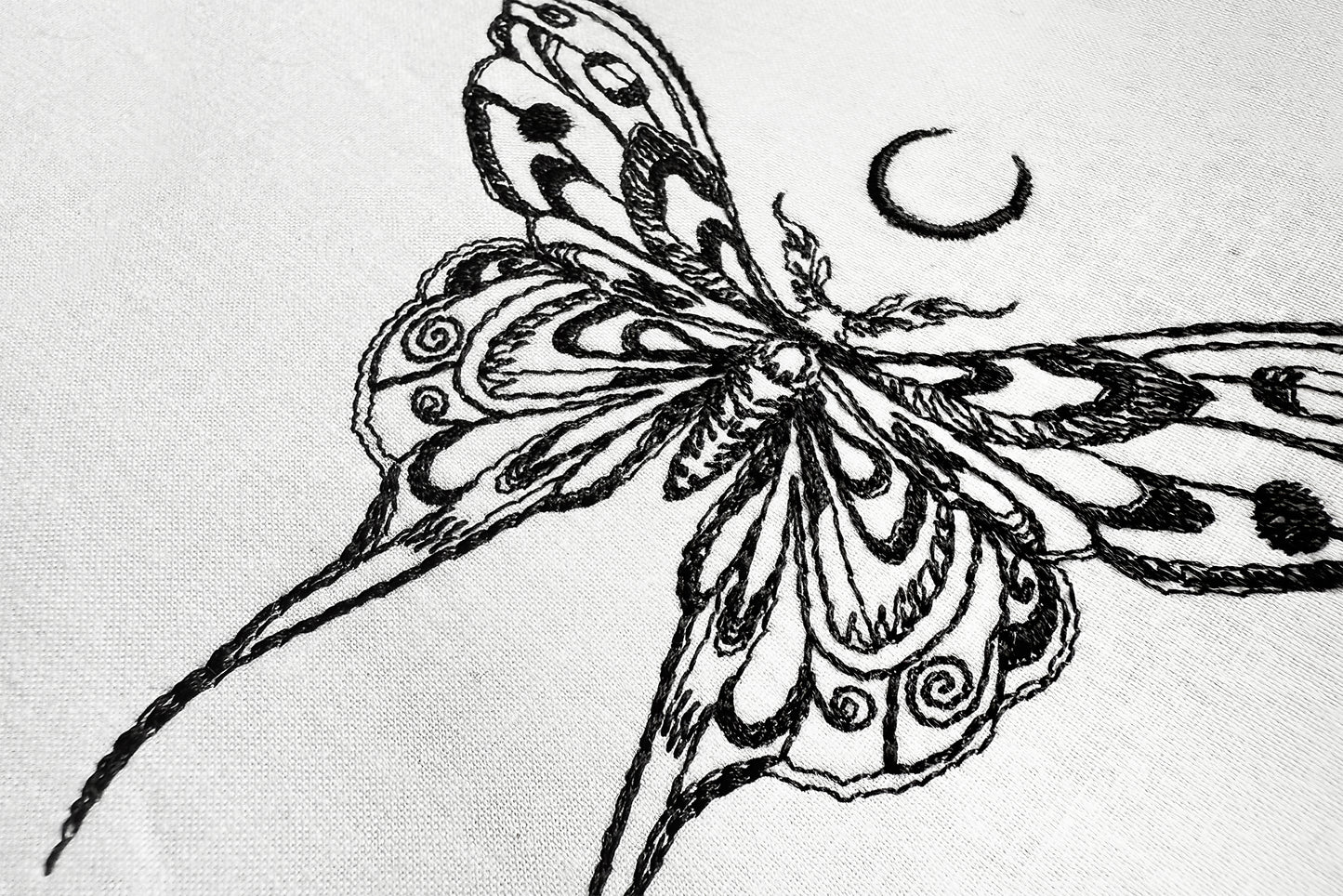 Two butterflies machine embroidery bundle