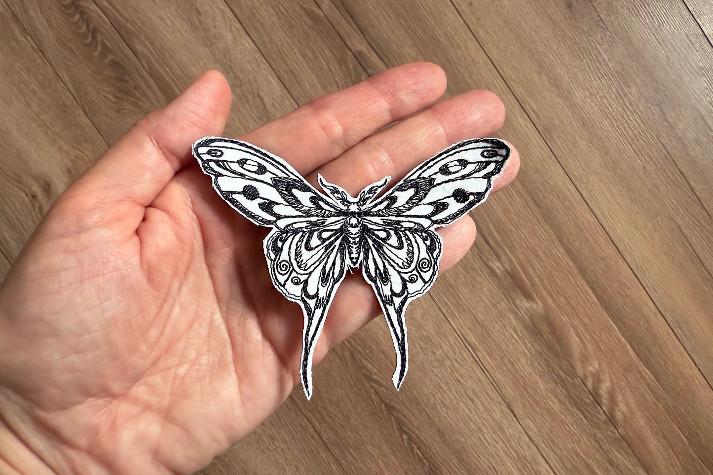 Two butterflies machine embroidery bundle