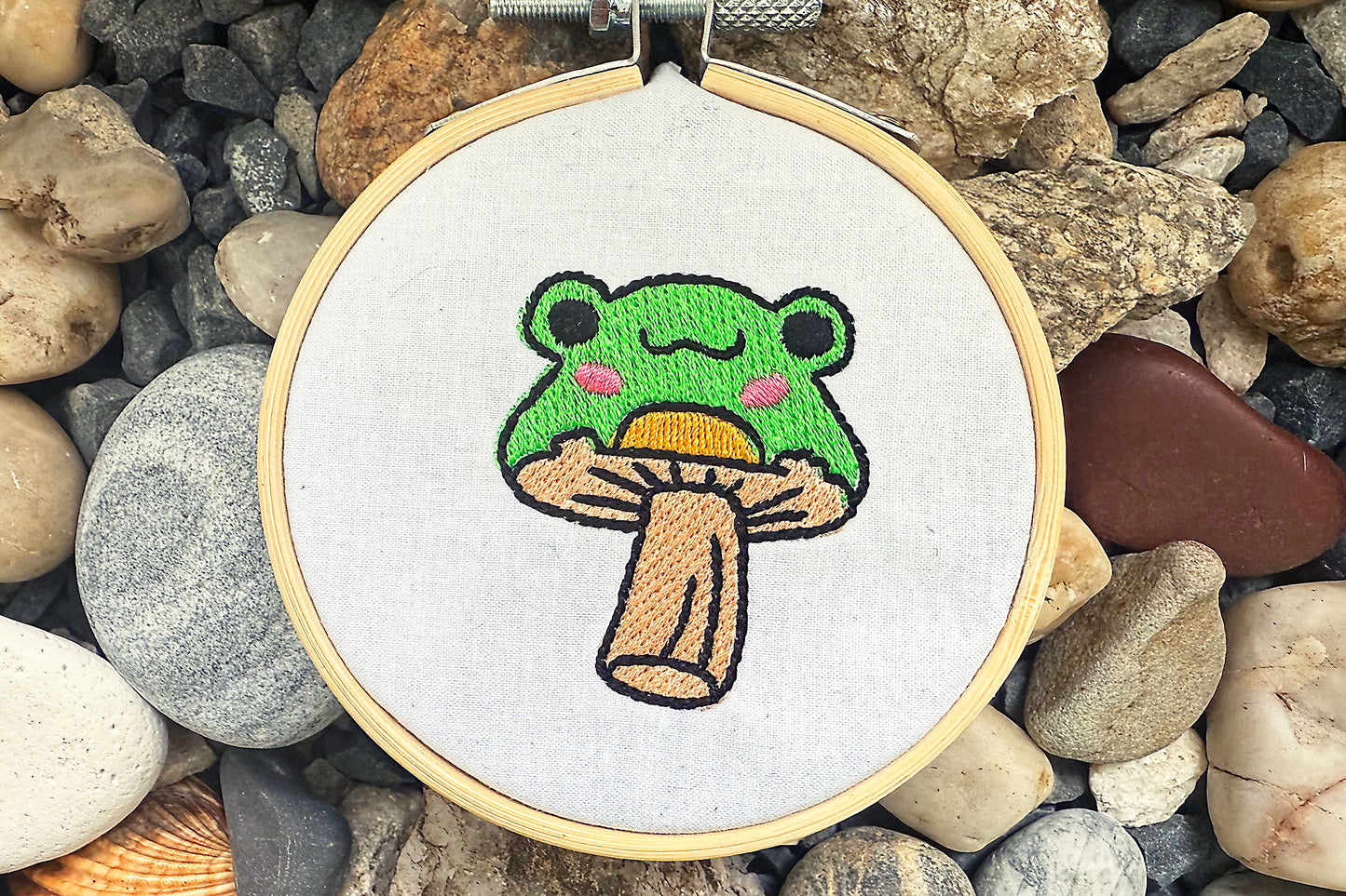 Frog Machine Embroidery Designs Triple Set