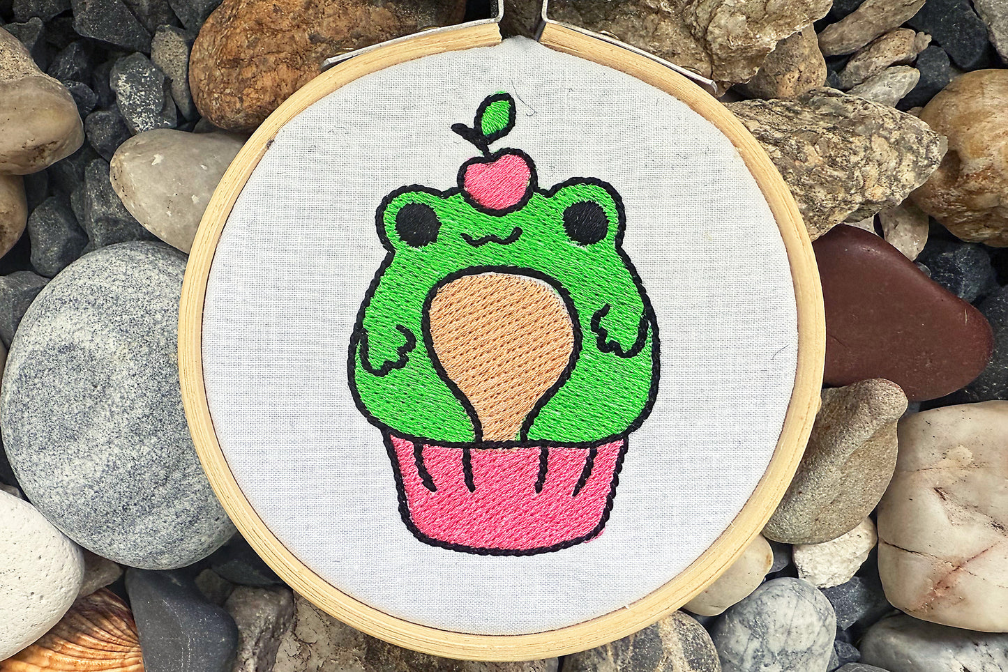 Frog Machine Embroidery Designs Triple Set