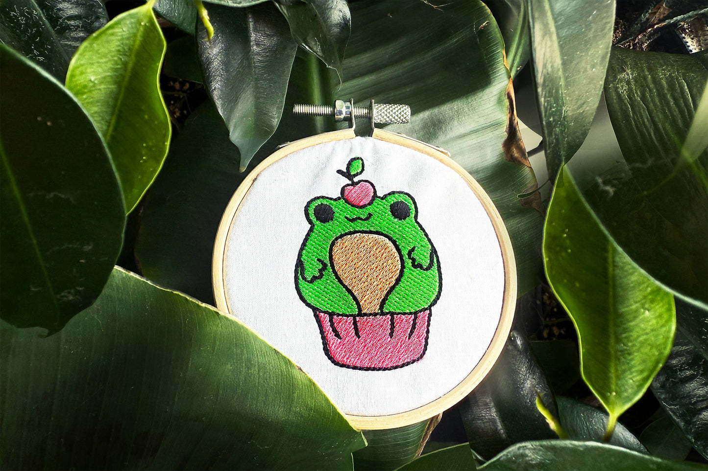 Frog Machine Embroidery Designs Triple Set