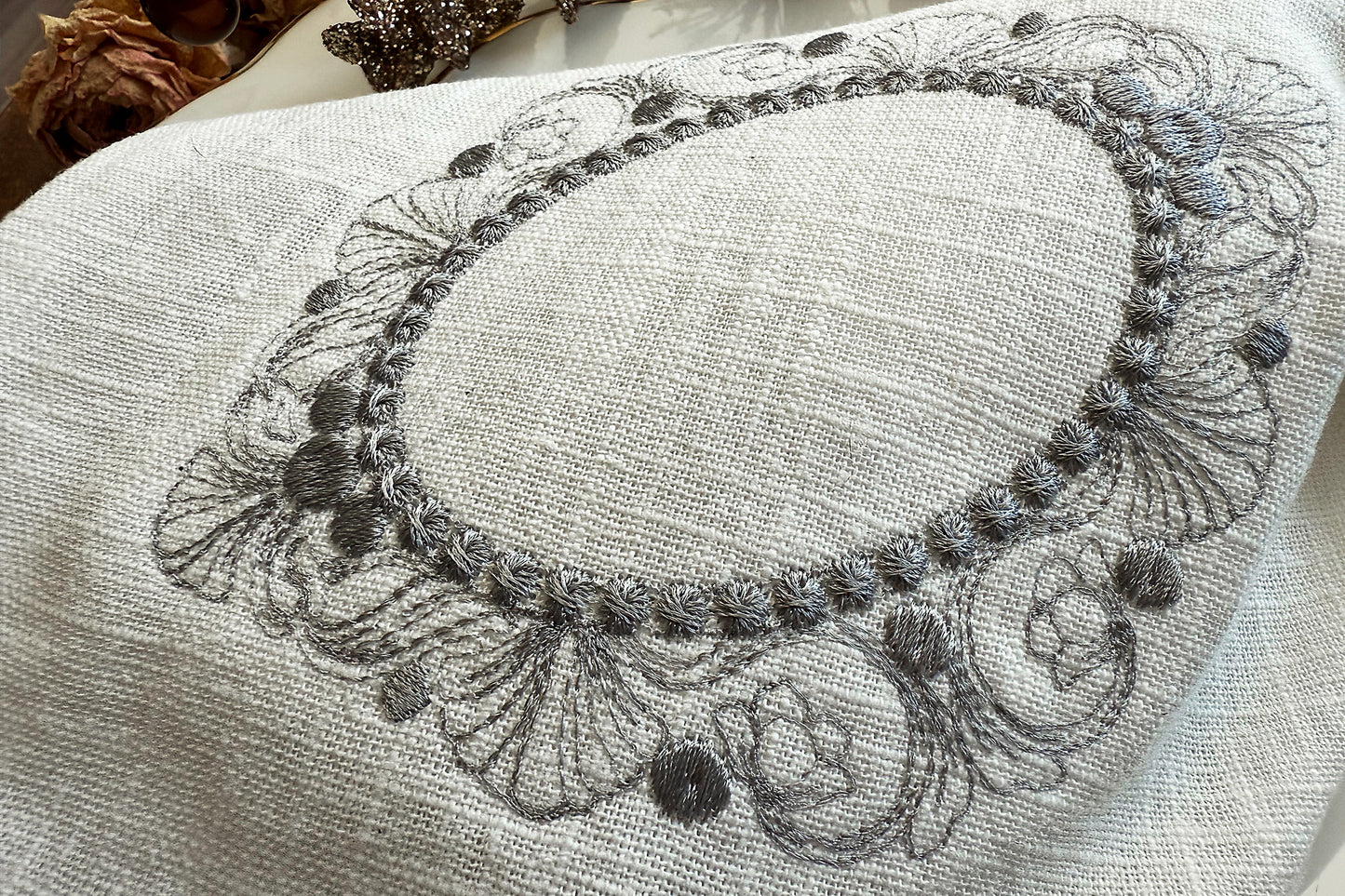 wedding vintage frame machine embroidery design for instant download