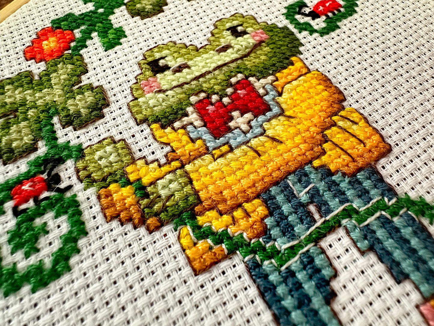 Mister Frog Cross Stitch PDF pattern
