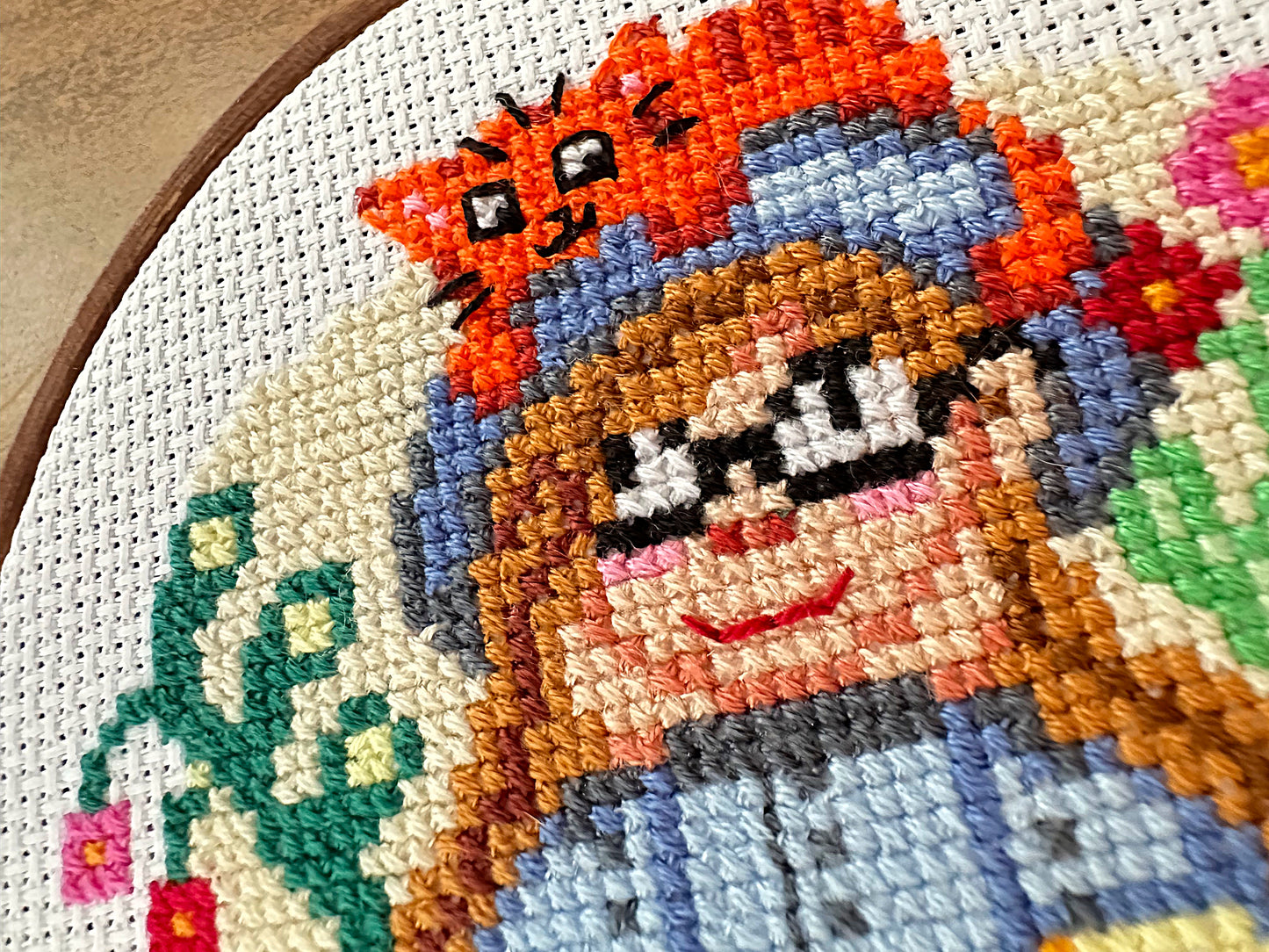 Traveller girl PDF cross stitch pattern