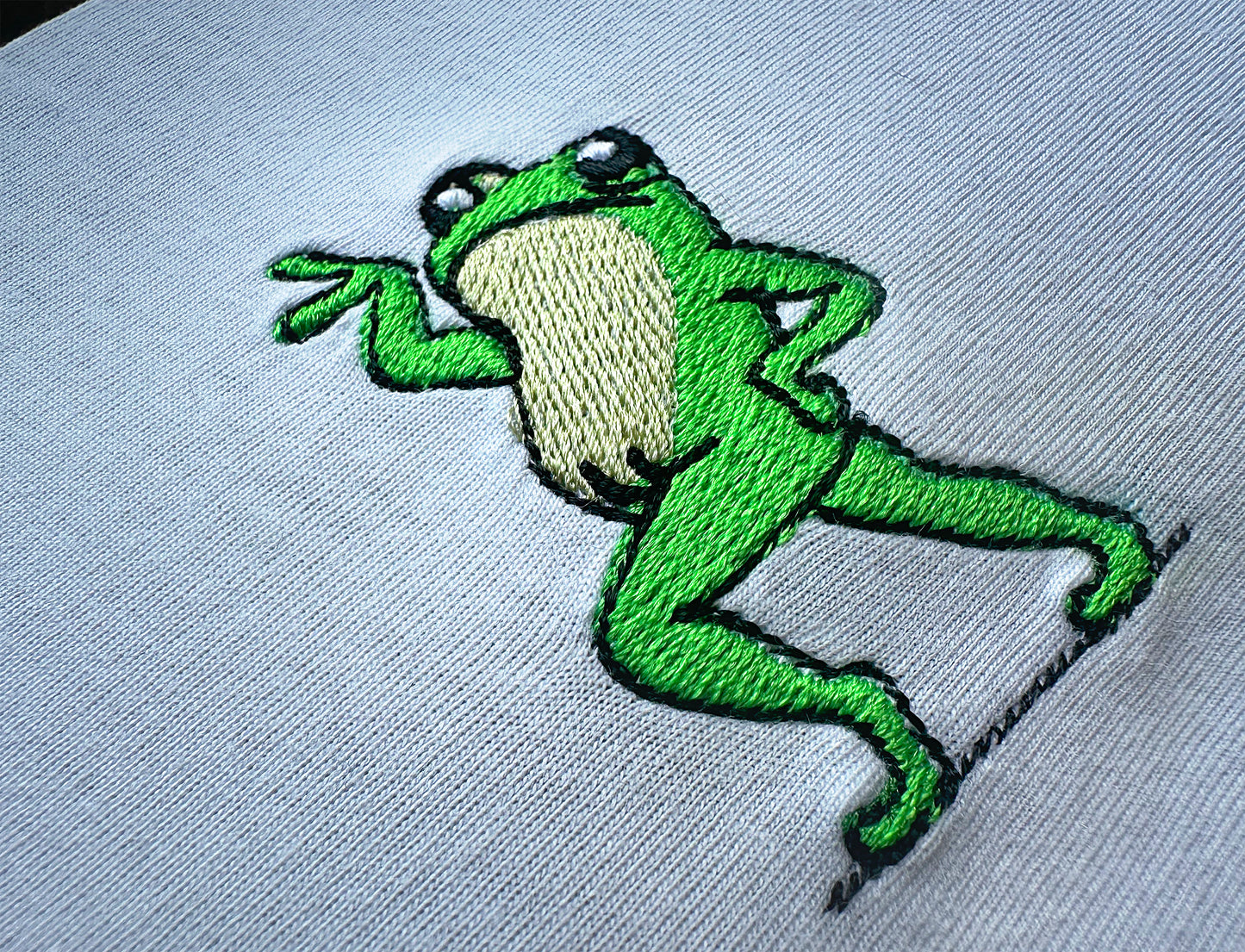 Groovy Frog machine embroidery design file for instant download