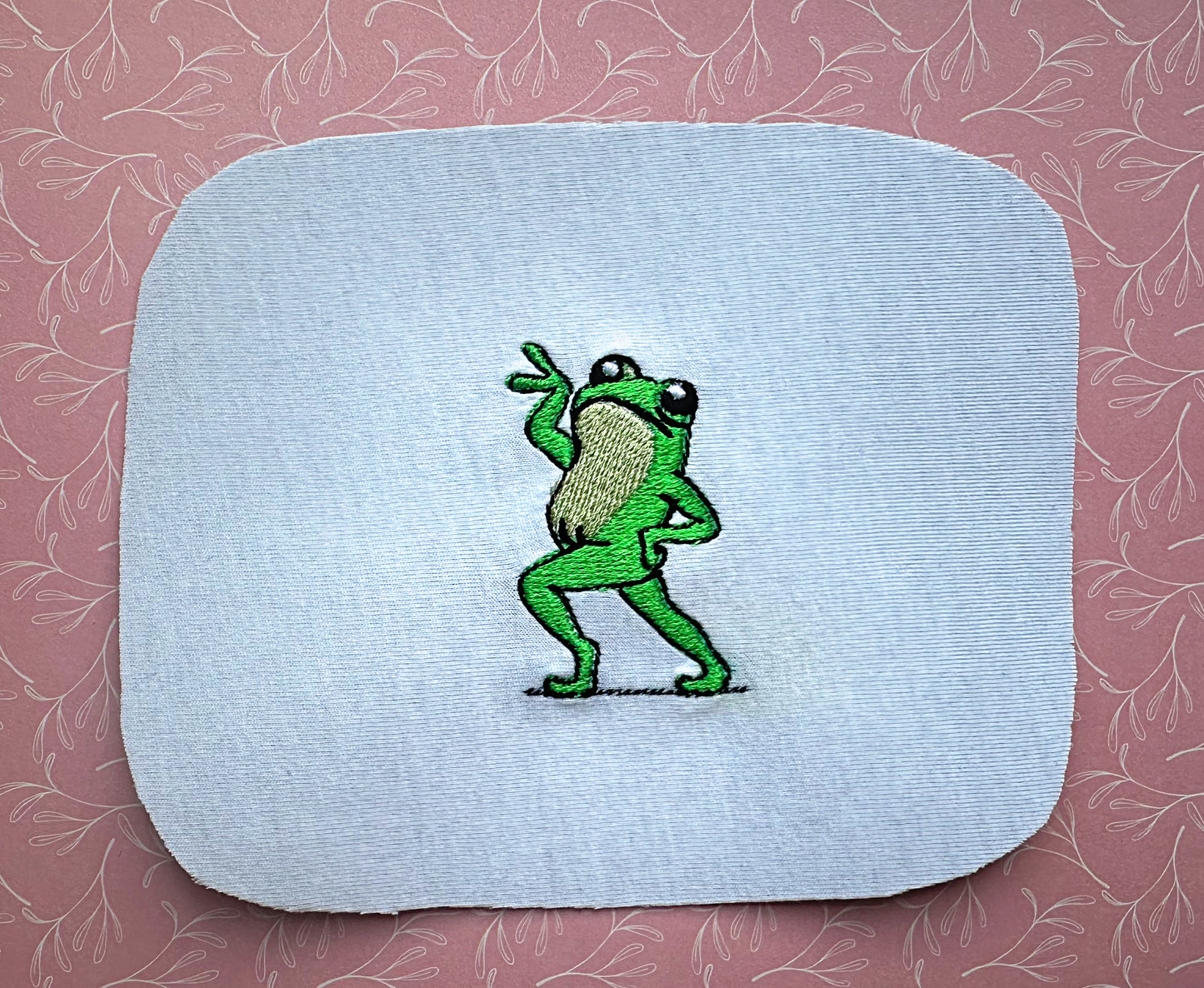 Groovy Frog machine embroidery design file for instant download
