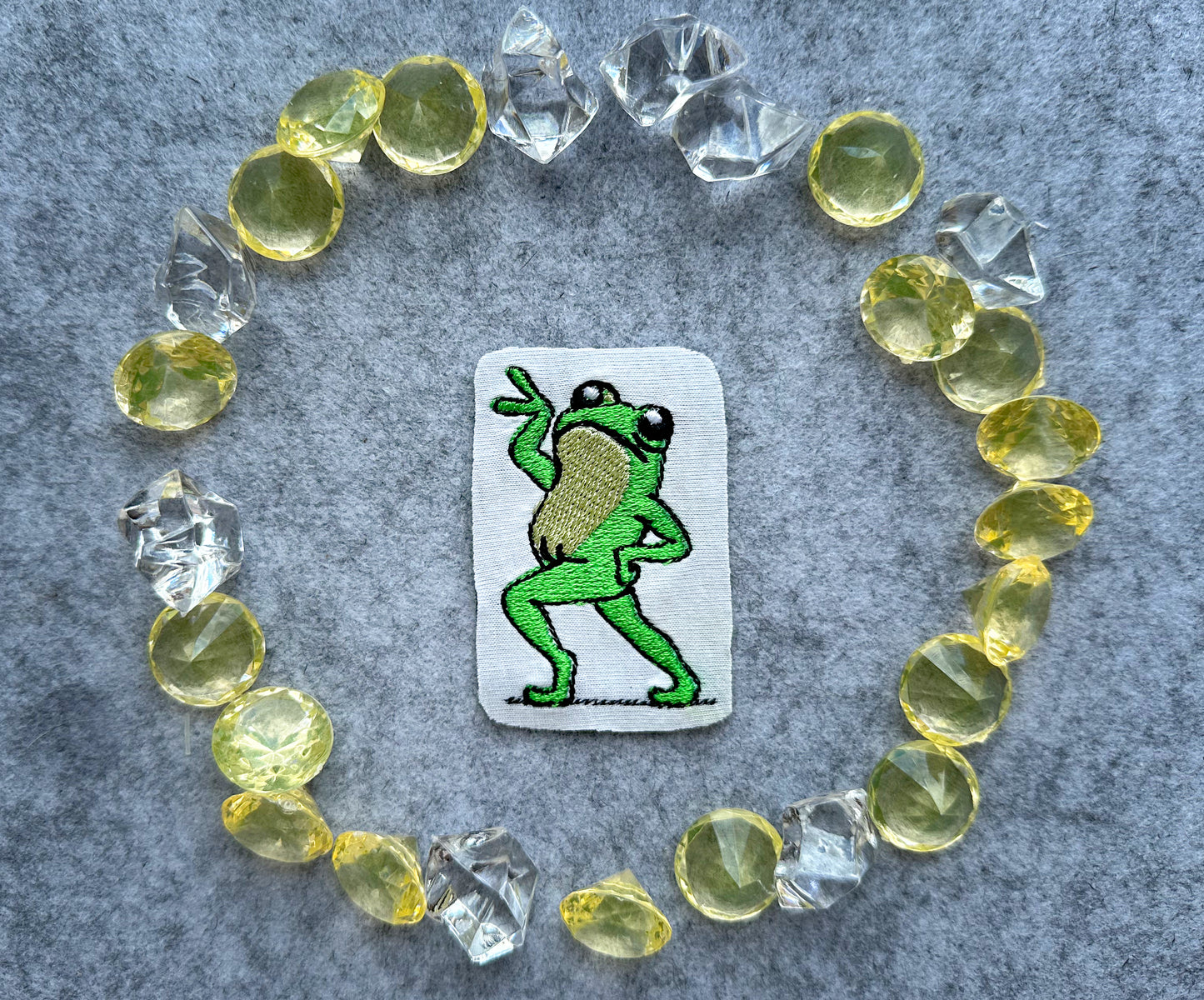 Groovy Frog machine embroidery design file for instant download