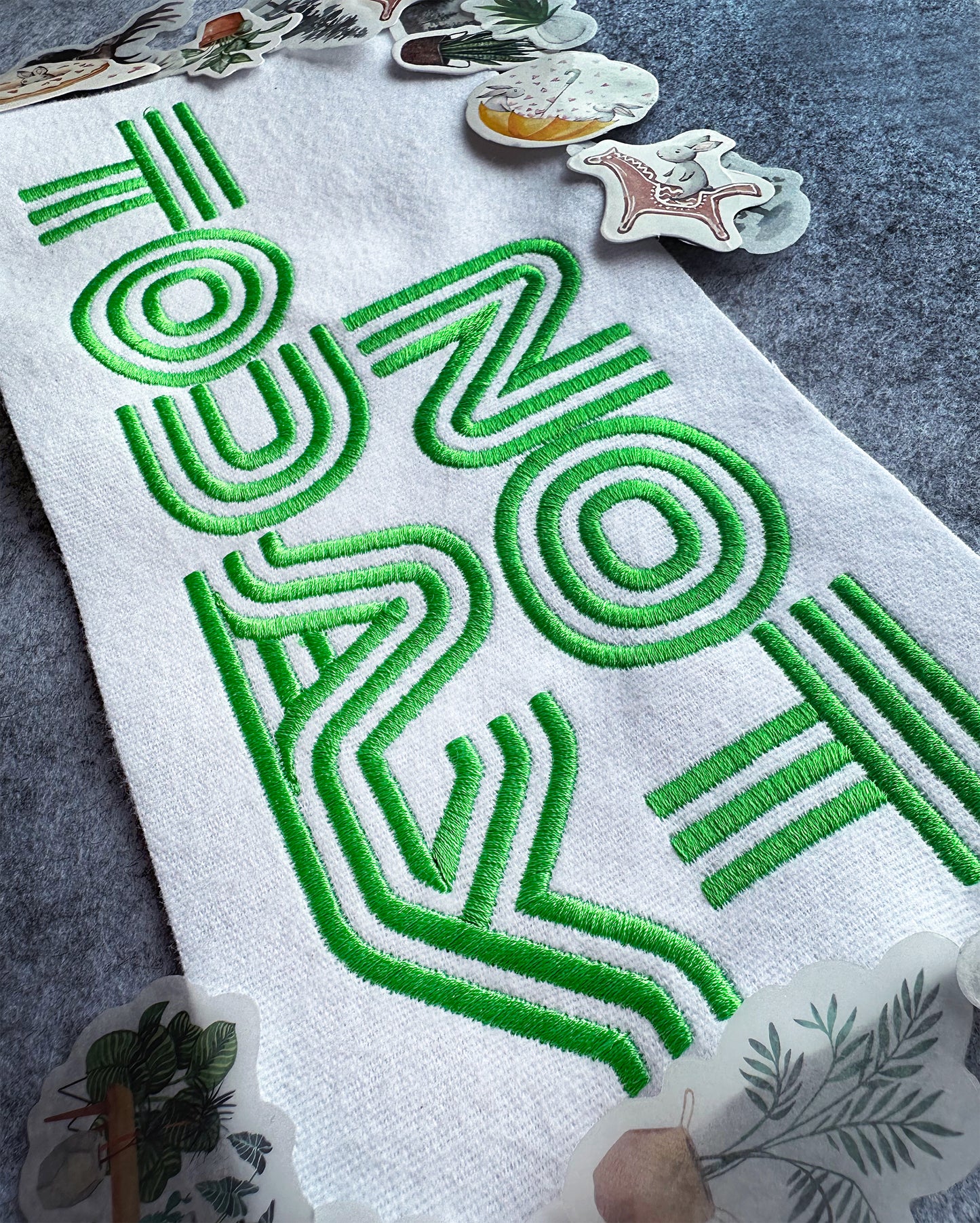 Funny quote machine embroidery design NOT TODAY