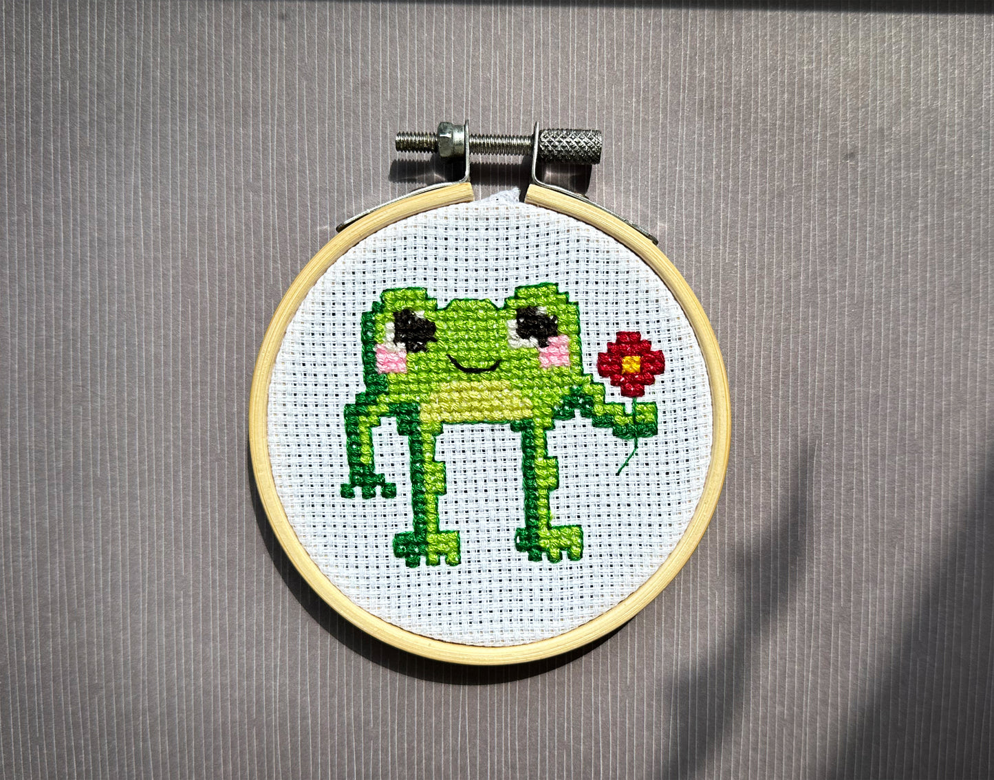 Little frog cross-stitch PDF pattern