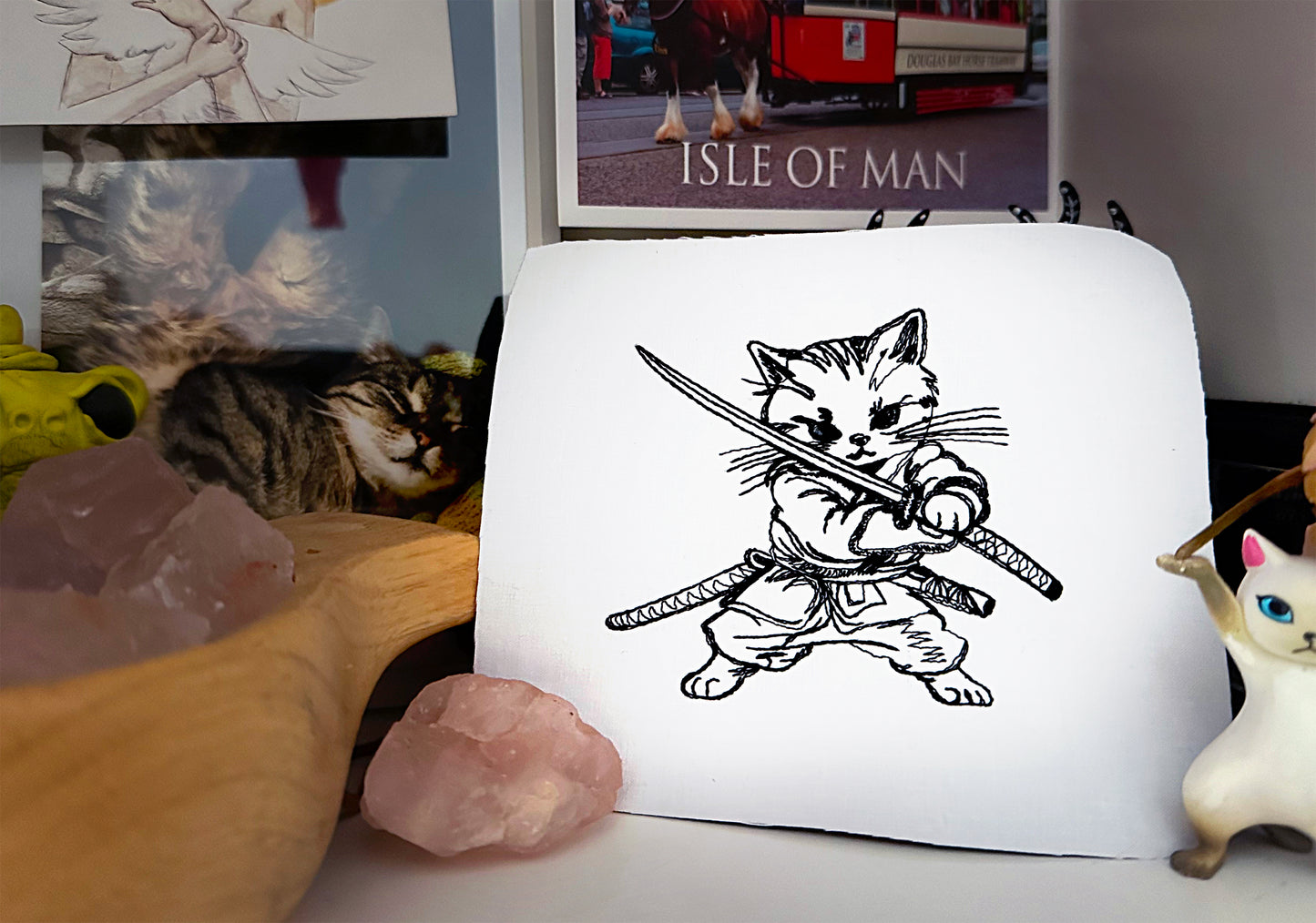 Little Samurai Cat Machine Embroidery design