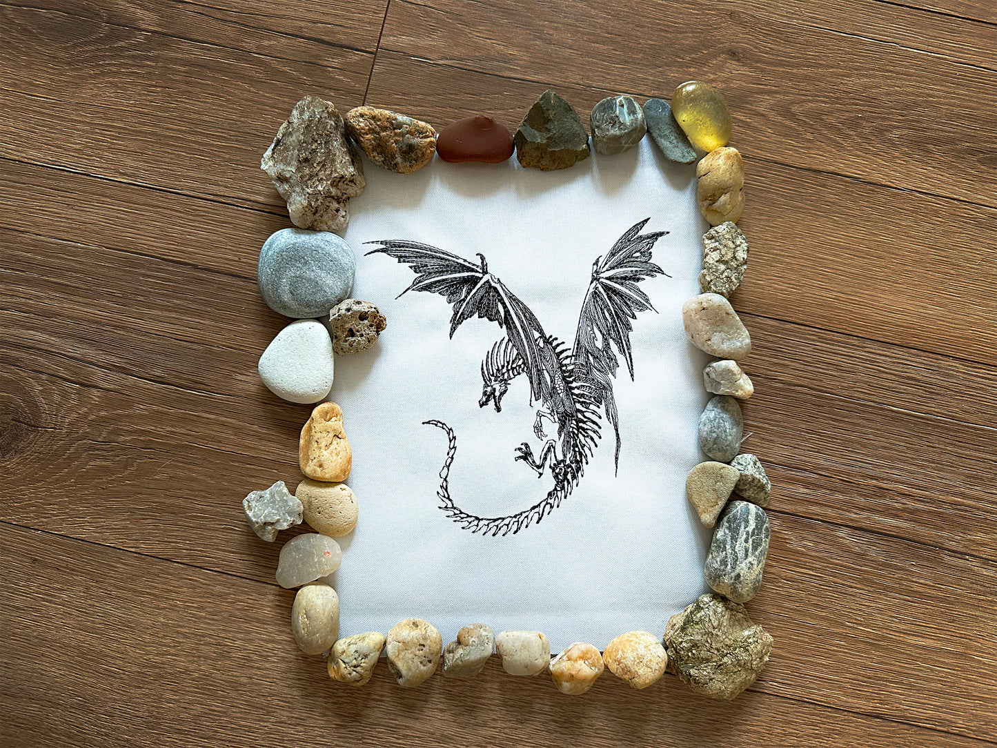 Gothic dragon machine embroidery design
