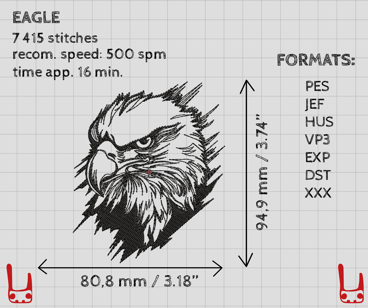 Eagle Machine Embroidery
