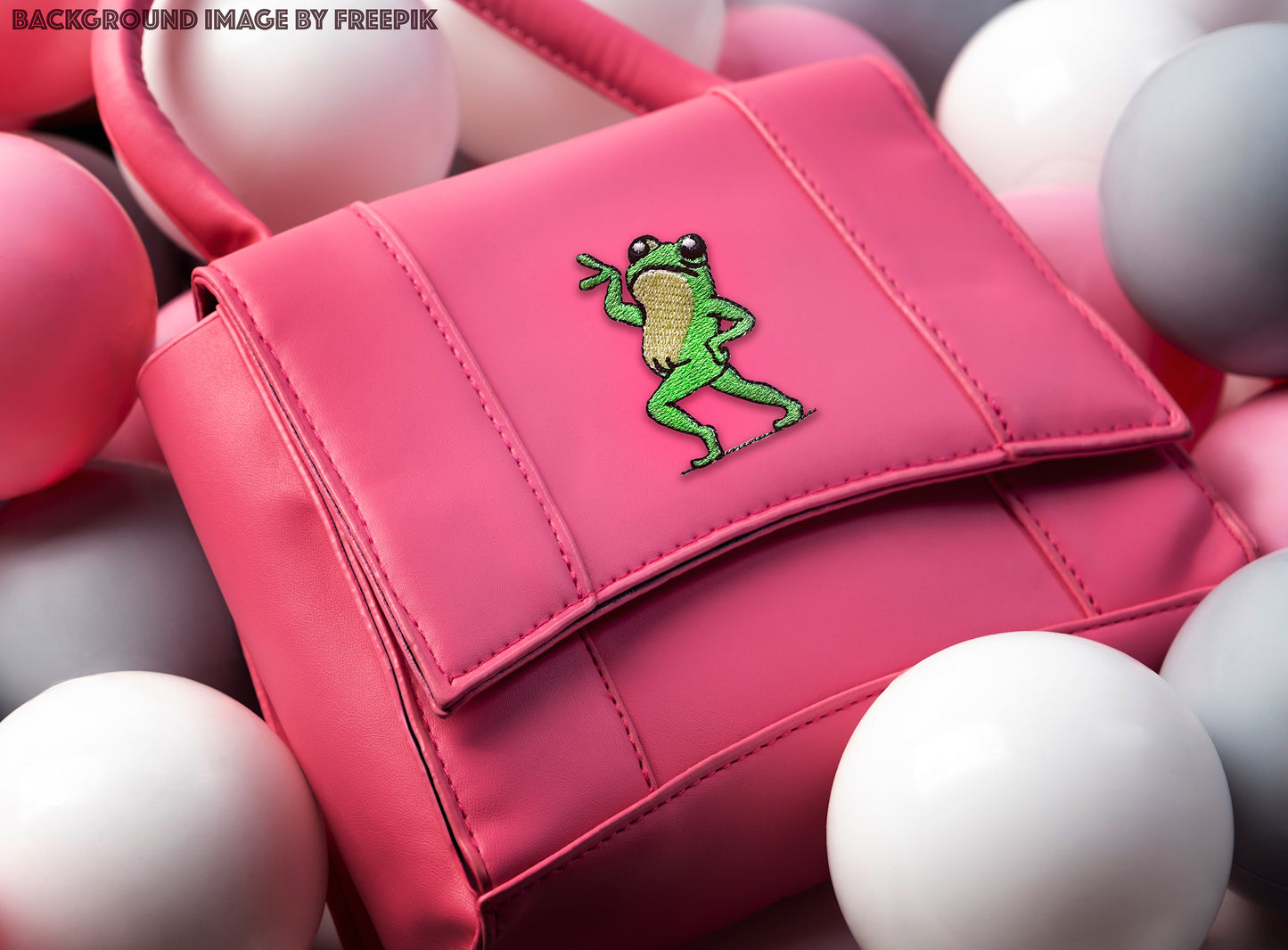 Groovy Frog machine embroidery design file for instant download