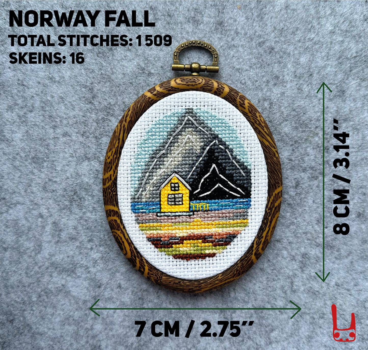 Norway Fall PDF cross stitch pattern