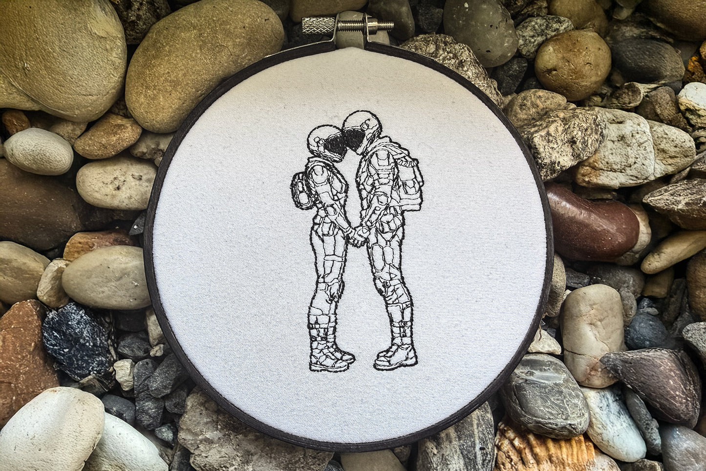 Cosmic Lovers Machine Embroidery Design