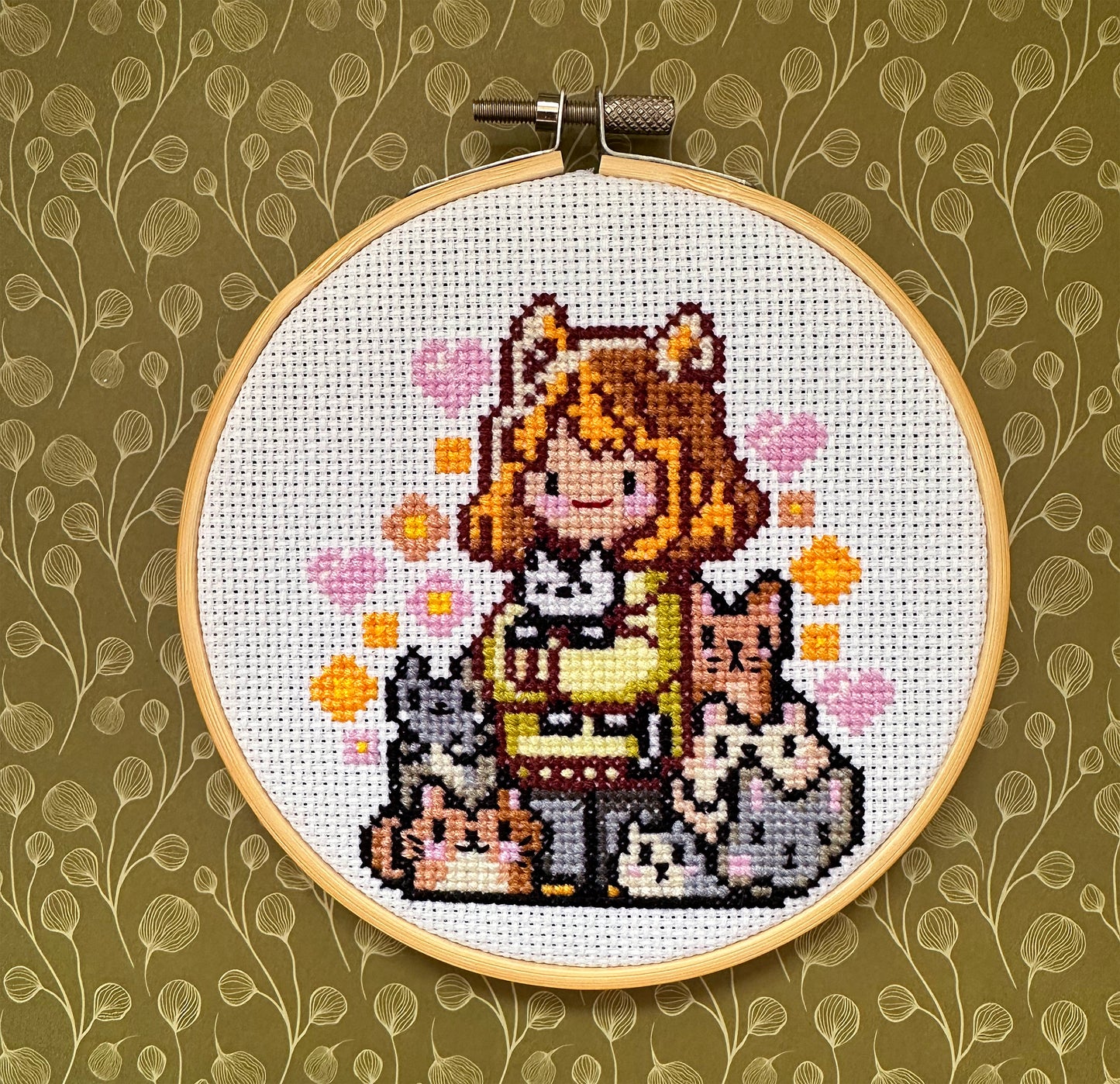 Cat's mom PDF cross stitch pattern