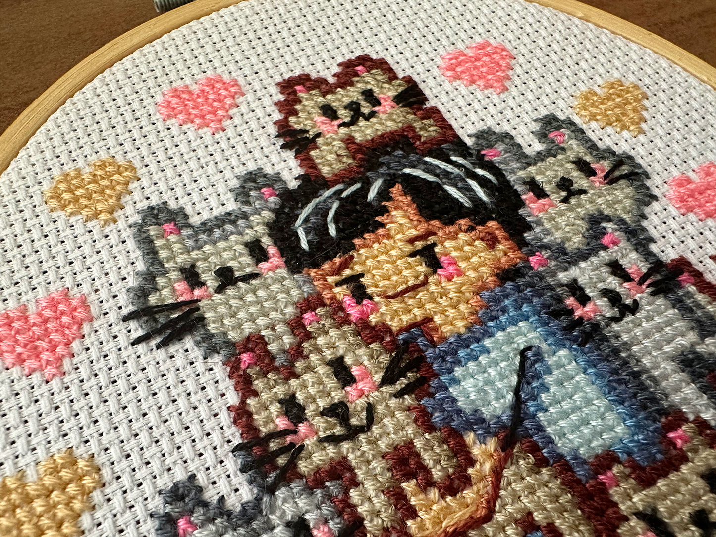 Cat's dad cross stitch pattern in PDF