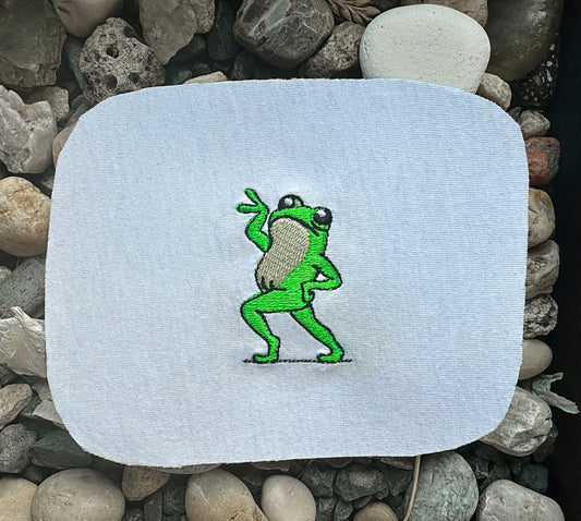 Groovy Frog machine embroidery design file for instant download