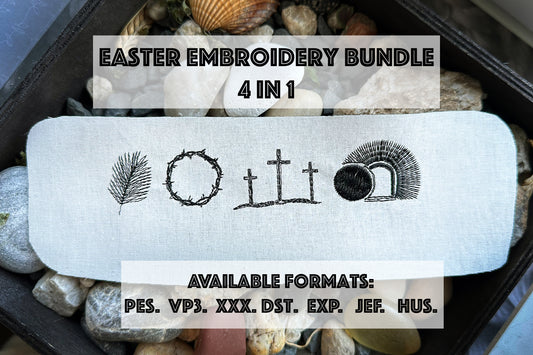 Easter machine embroidery bundle