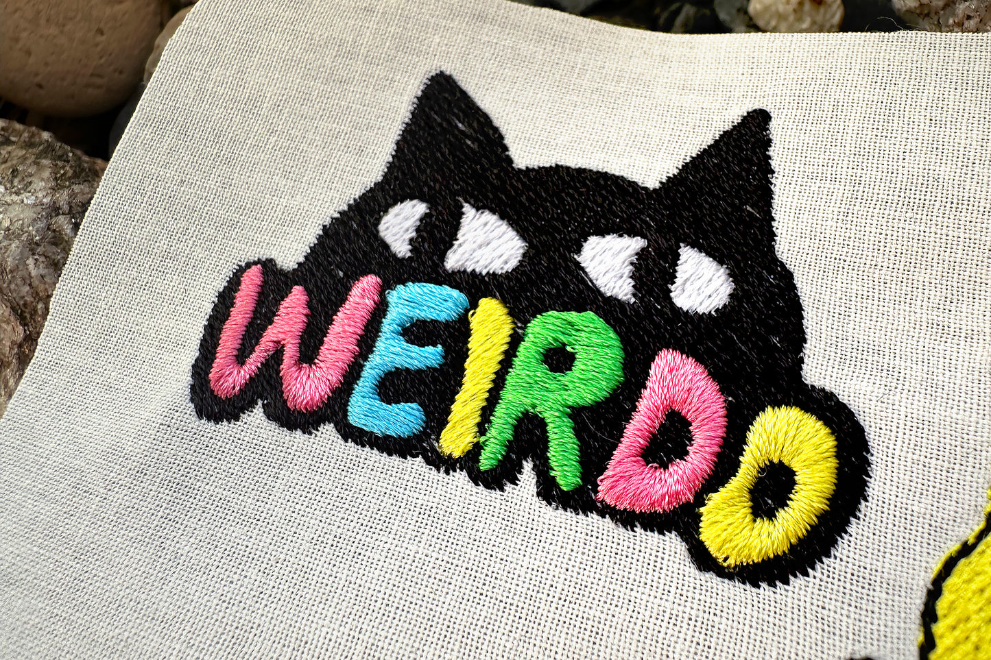 Weirdo cats machine embroidery design