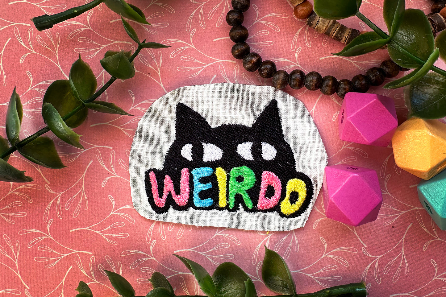 Weirdo cats machine embroidery design
