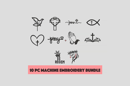 Big easter machine embroidery bundle