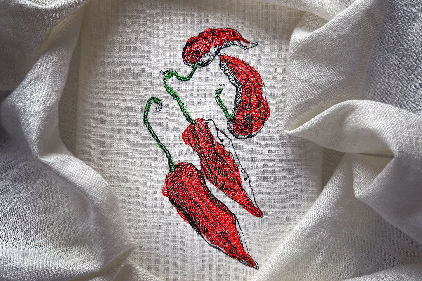 Spicy Peppers Bundle Machine Embroidery Design